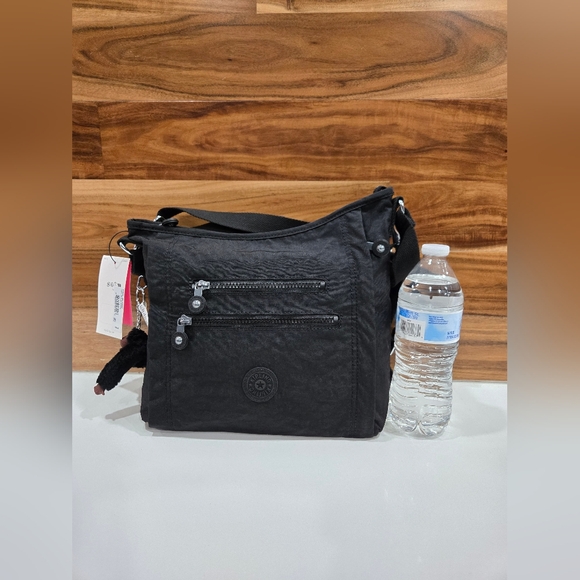 KIPLING BAG CROSSBODY & SHOULDER BLACK COLOR NEW MEDIUM PURSE BELAMMIE - Picture 10 of 17